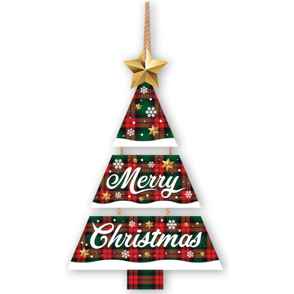 Letrero de Merry Christmas de 32 x 21 Centímetros