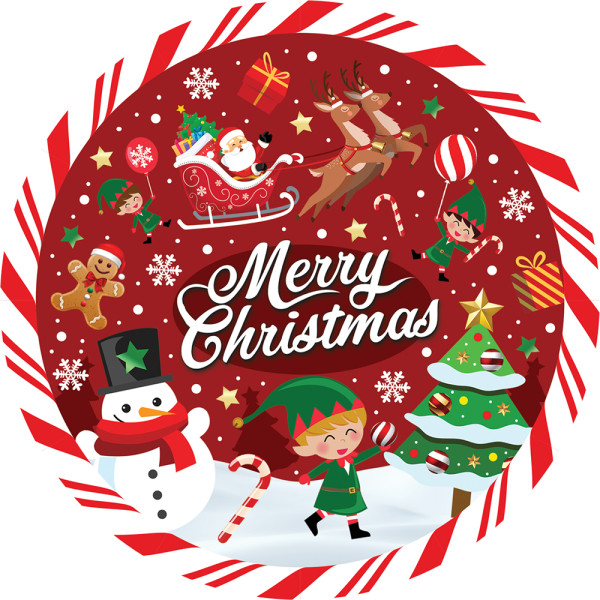 Bol de Merry Christmas de 32 Centímetros