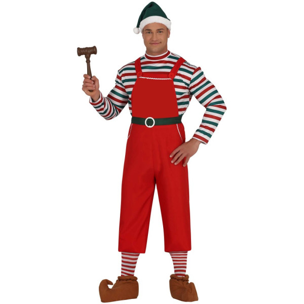 Disfraz de Papá Noel Trabajador para Adulto