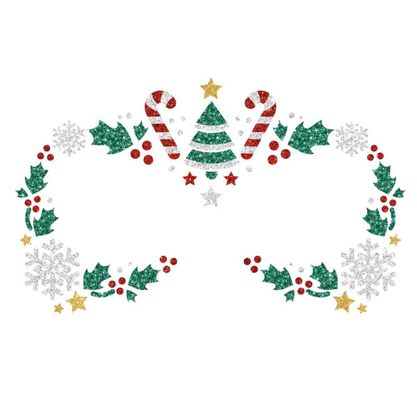 Gema Facial Adhesiva de Navidad