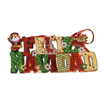 Cartel de Feliz Navidad de 30 x 13 Centímetros