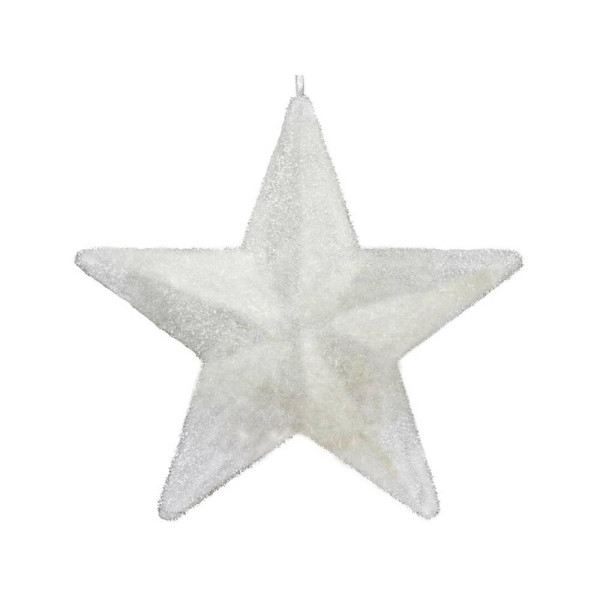 Estrella de Lamé de color Blanco de 26 Centímetros