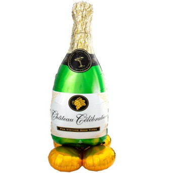 Globo Airloonz de Botella de Champagne de 83 x 139 Centímetros