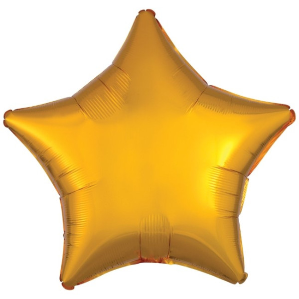 Globo de Estrella de 48 Centímetros de color Oro Metalizado