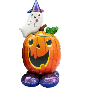 Globo Airloonz de Calabaza y Fantasma de 71 x 142 Centímetros