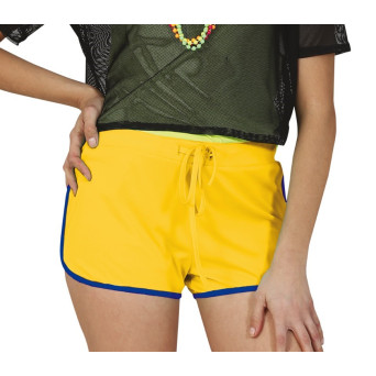Pantalón Corto de los años 80´s de color Amarillo para Adulto