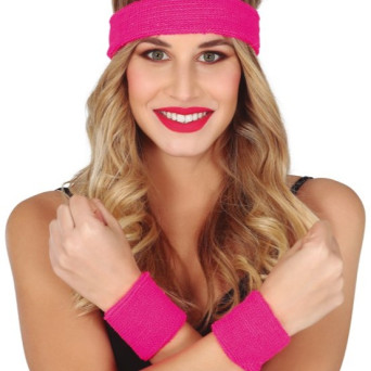 Set de Bandas Elásticas de color Rosa para Adulto
