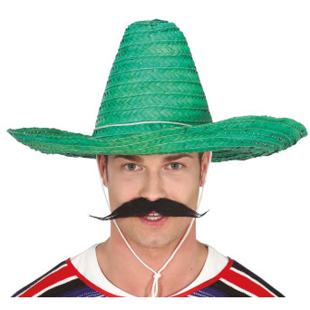 Sombrero de Mexicano de 50 Centímetros de color Verde para Adulto