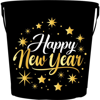 Cubo de Happy New Year de 19 x 23 Centímetros