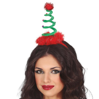 Diadema de Árbol de Navidad en Espiral