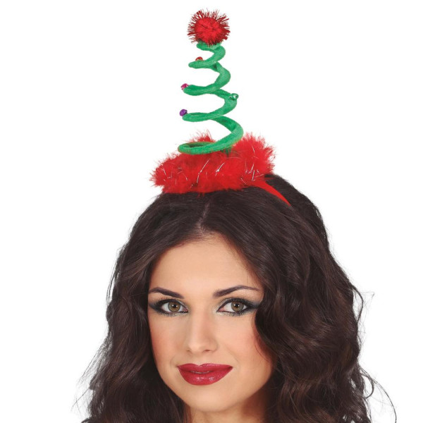 Diadema de Árbol de Navidad en Espiral