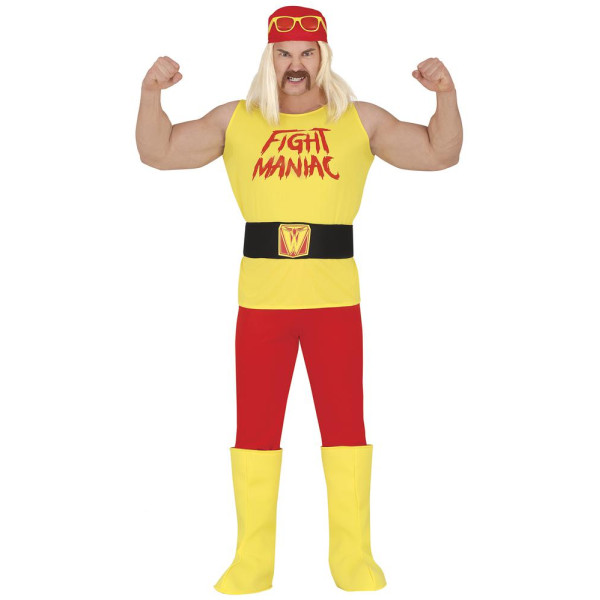 Disfraz de Luchador Maniático para Adulto