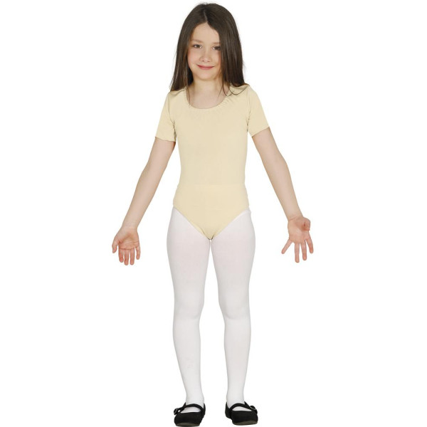 Body de color Carne con Manga Corta Infantil