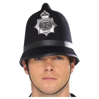 Sombrero de Policía de color Negro para Adulto