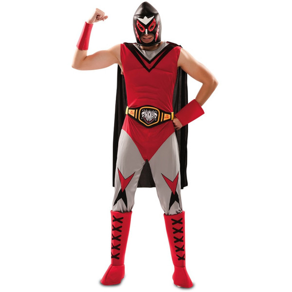 Disfraz de Campeón de Lucha Libre para Adulto