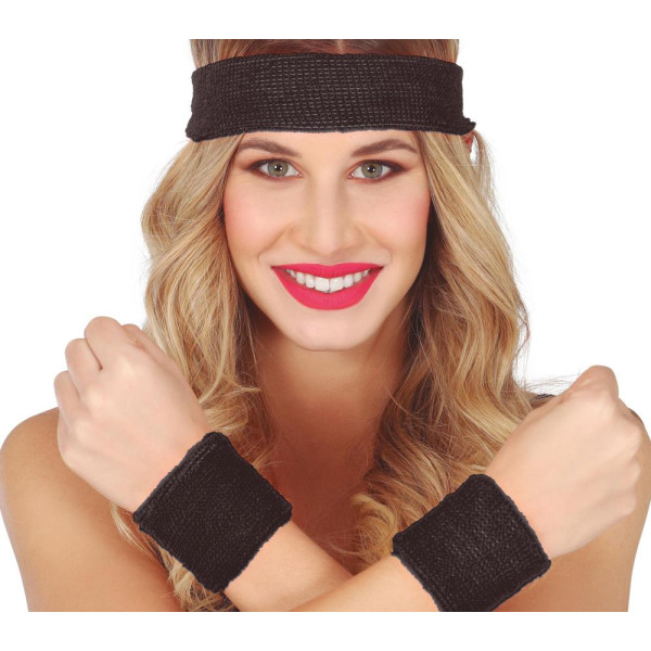 Set de Bandas Elásticas de color Negro para Adulto