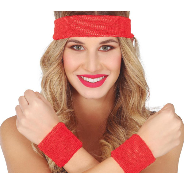 Set de Bandas Elásticas de color Rojo para Adulto