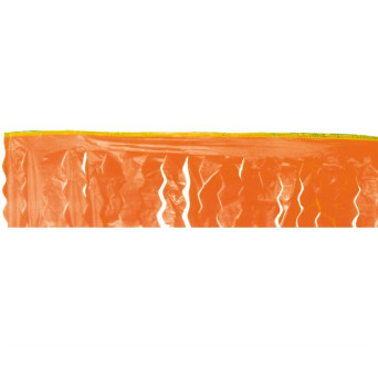Guirnalda de Fleco Plástico de 25 Metros de color Naranja