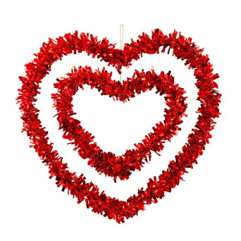 Corazón de Oropel 2 Unidades