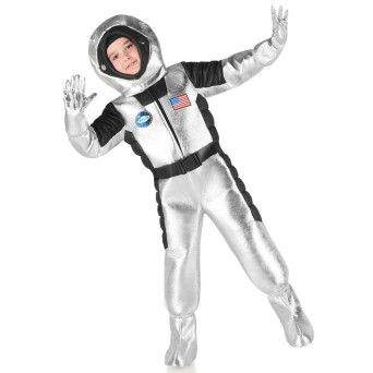 Disfraz de Astronauta de color Plata Infantil