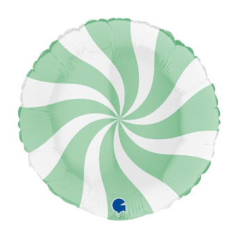 Globo Foil de Caramelo de 35 Centímetros de color Verde Mate