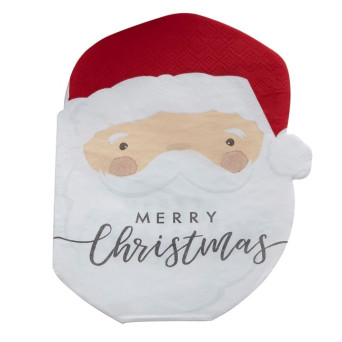 Servilleta de Papá Noel 16 Unidades de 16 x 12 Centímetros