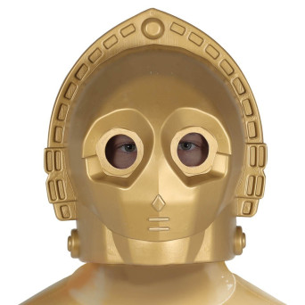 Casco de Droide de Protocolo de color Oro para Adulto