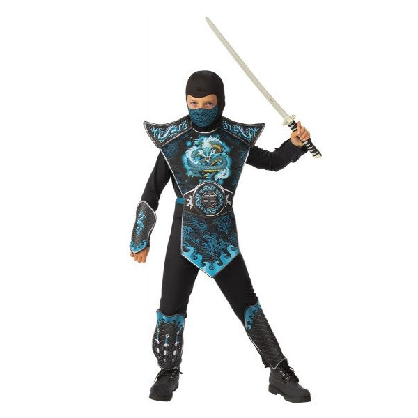 Disfraz de Ninja Dragón Azul Infantil
