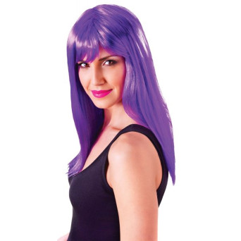 Peluca Purpura de Pasión para Adulto
