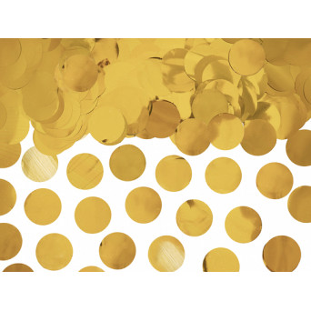Confeti Redondo de color Oro de 15 Gramos