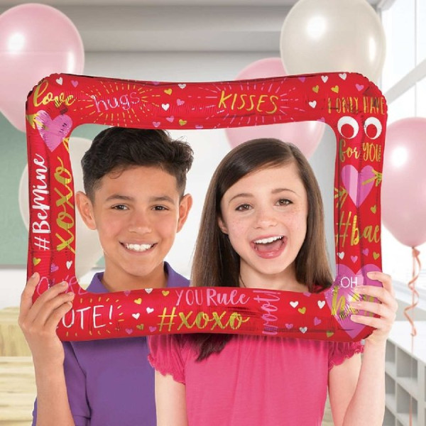 Marco de Selfie Auto Inflable de San Valentín