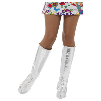 Cubrebotas de Gogó de color Plata para Adulto