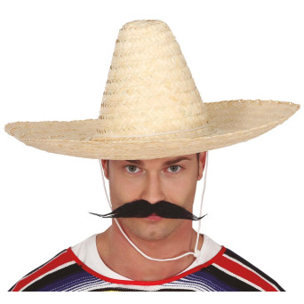Sombrero de Mexicano de 50 Centímetros de color Paja para Adulto