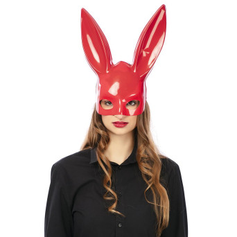 Máscara de Conejo de color Rojo para Adulto