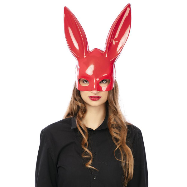 Máscara de Conejo de color Rojo para Adulto
