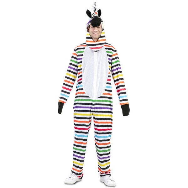 Disfraz de Cebra Multicolor para Adulto