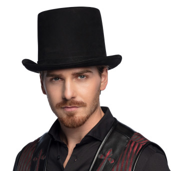 Sombrero de Steampunk Deluxe de color Negro para Adulto