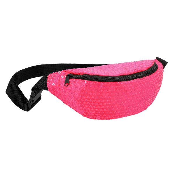 Riñonera de color Rosa Neón con Lentejuelas