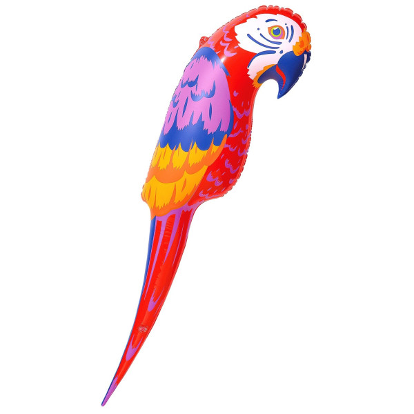 Loro Hinchable de 110 Centímetros de color Rojo 