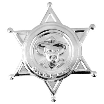 Estrella de Sheriff de color Plata
