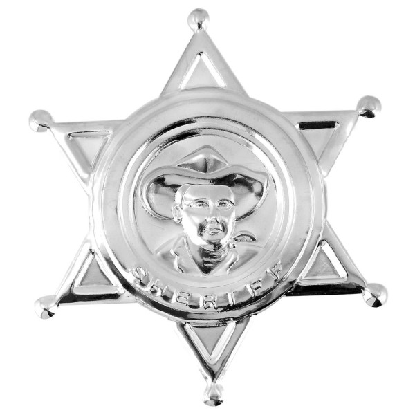 Estrella de Sheriff de color Plata