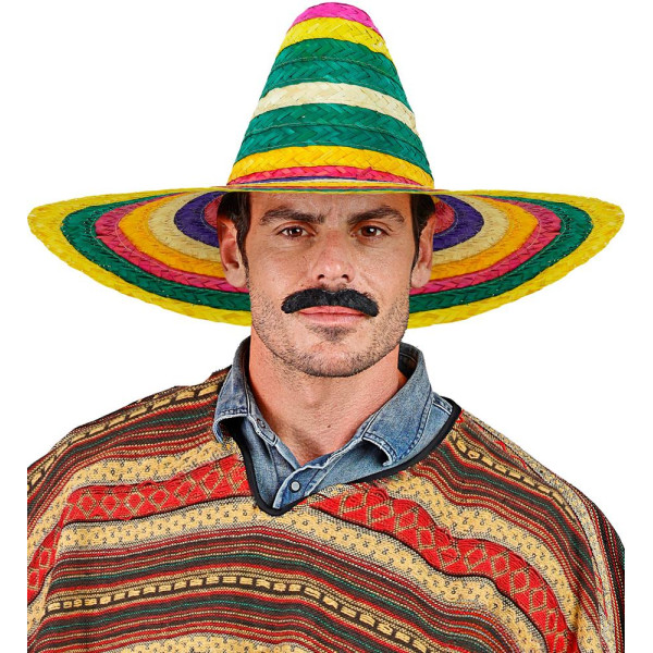 Sombrero de Mexicano Multicolor de 50 Centímetros para Adulto