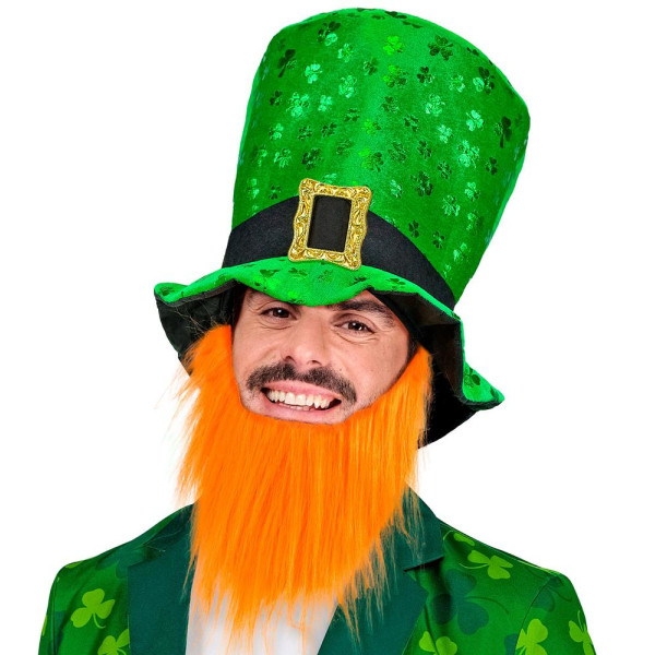 Sombrero de San Patrick´s Day con Barba para Adulto