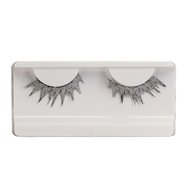 Pestañas de color Plata para Adulto