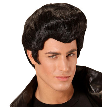 Peluca Negra de Rockabilly de los años 50´s para Adulto