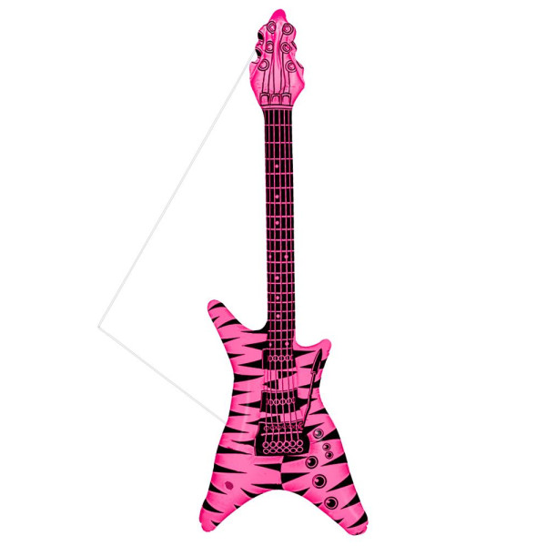 Guitarra Hinchable de Rock de 95 Centímetros de color Rosa