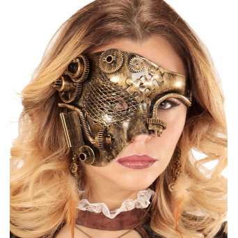 Máscara de Steampunk de color Cobre para Adulto