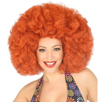Peluca Cobre de Afro para Adulto