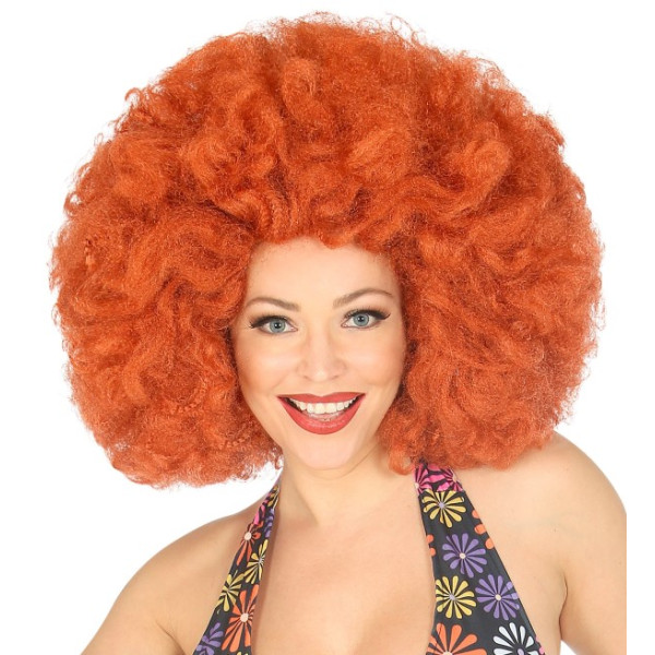 Peluca Cobre de Afro para Adulto