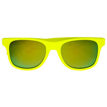 Gafas de los años 80´s de color Amarillo Neón para Adulto